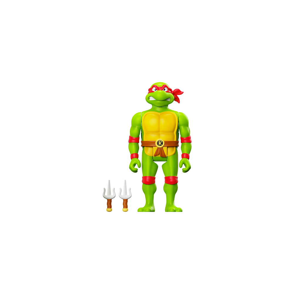 SUPER7 TEENAGE MUTANT NINJA TURTLES REACTION RAPHAEL ACTION FIGURE