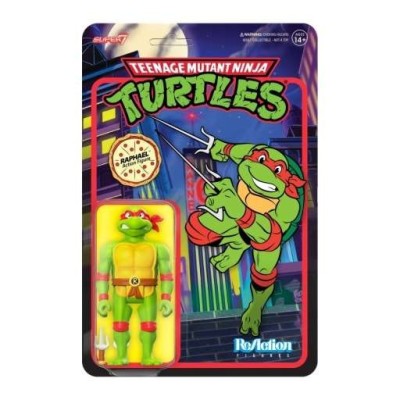 SUPER7 TEENAGE MUTANT NINJA TURTLES REACTION RAPHAEL ACTION FIGURE