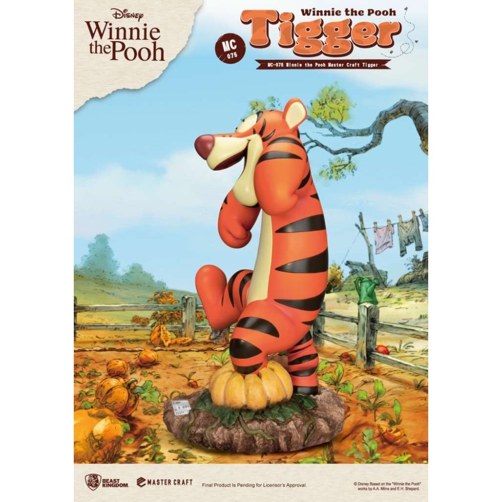 BEAST KINGDOM WINNIE THE POOH MASTER CRAFT TIGGER STATUE 40CM RESIN FIGURE