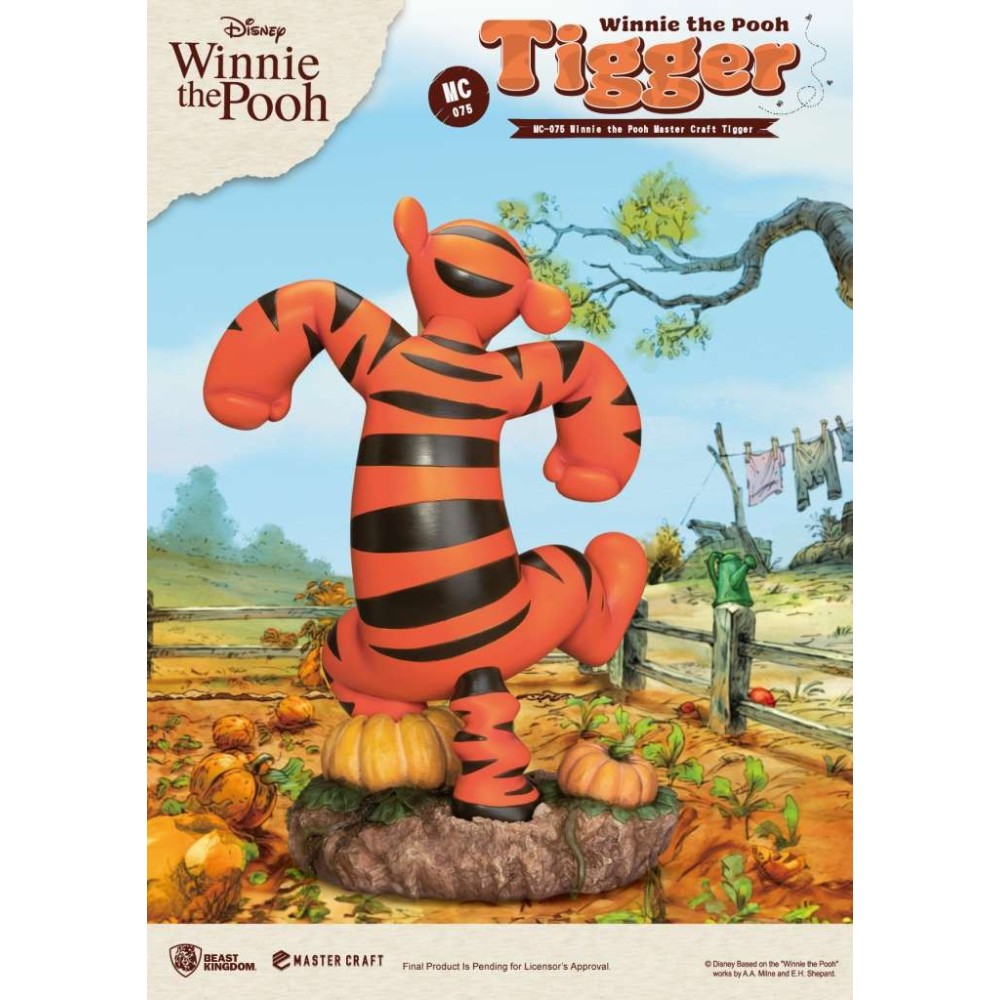 BEAST KINGDOM WINNIE THE POOH MASTER CRAFT TIGGER STATUE 40CM RESIN FIGURE
