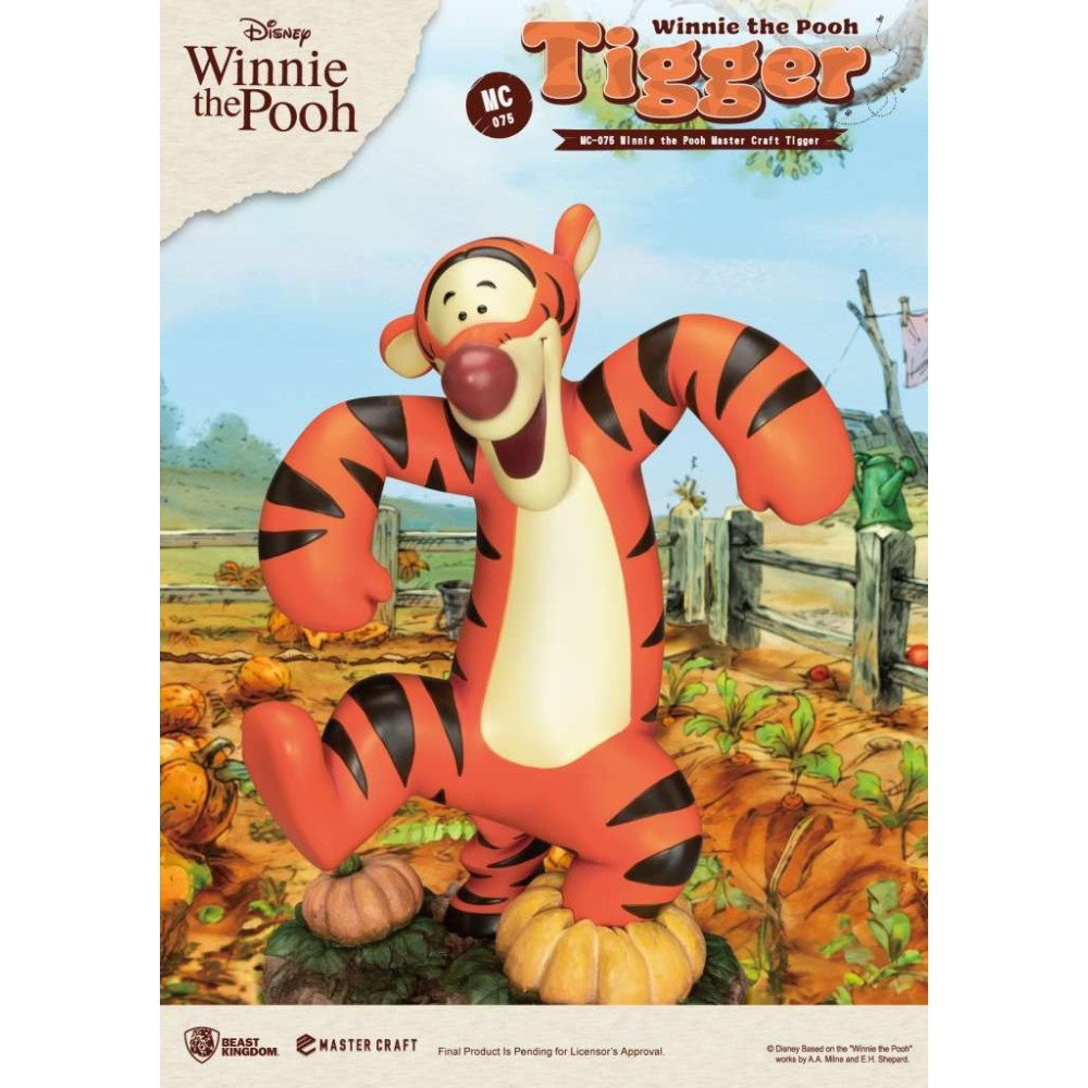 WINNIE THE POOH MASTER CRAFT TIGGER STATUA 40CM RESIN FIGURE BEAST KINGDOM