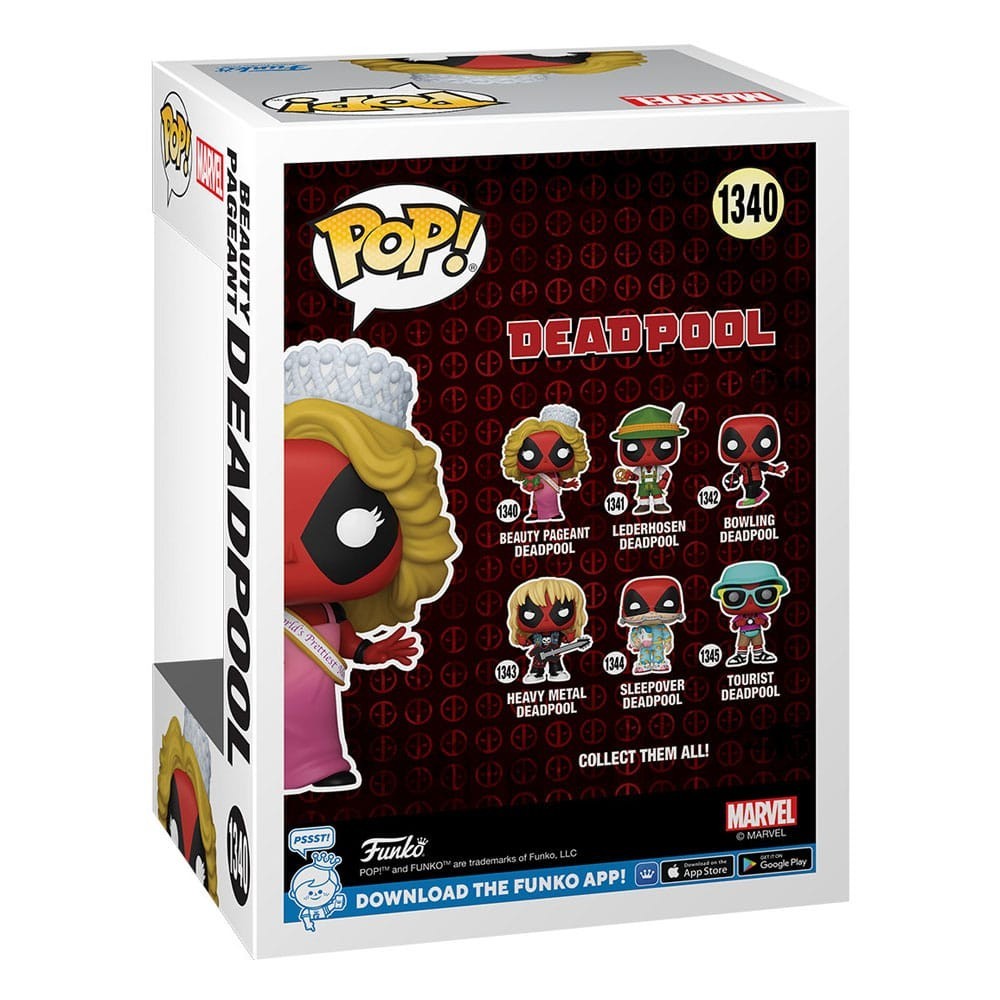 FUNKO FUNKO POP! BEAUTY PAGEANT DEADPOOL BOBBLE HEAD FIGURE