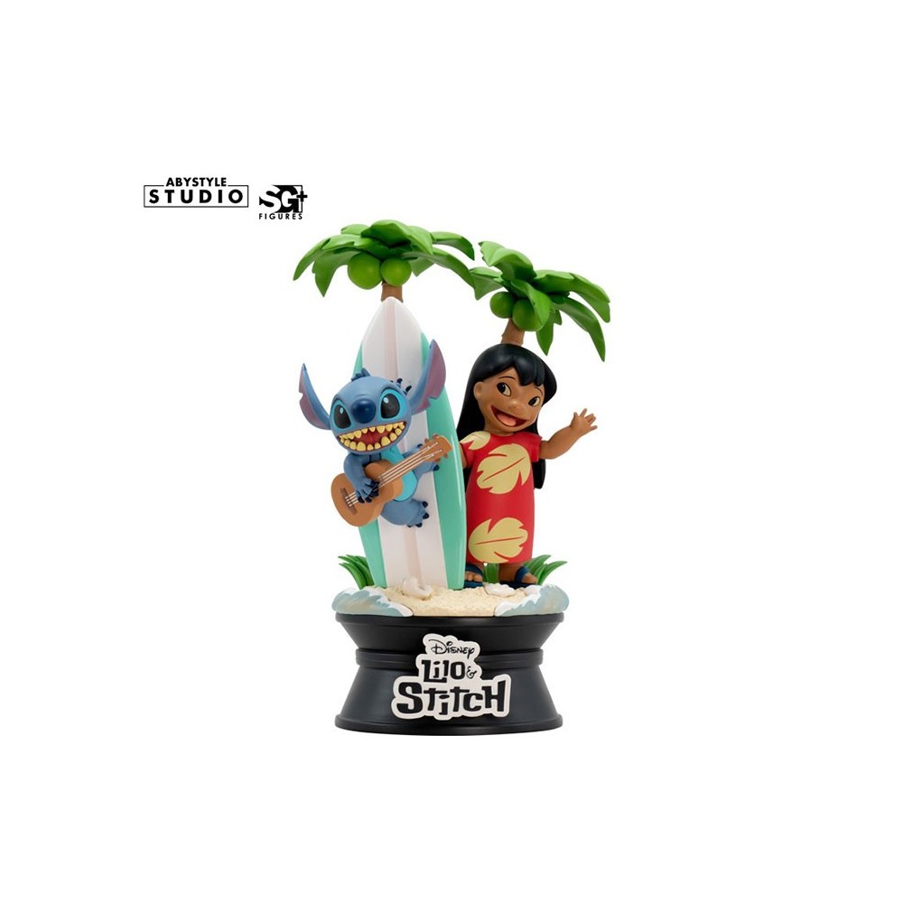 ABYSTYLE LILO AND STITCH SURFBOARD SG+ FIGURE STATUE