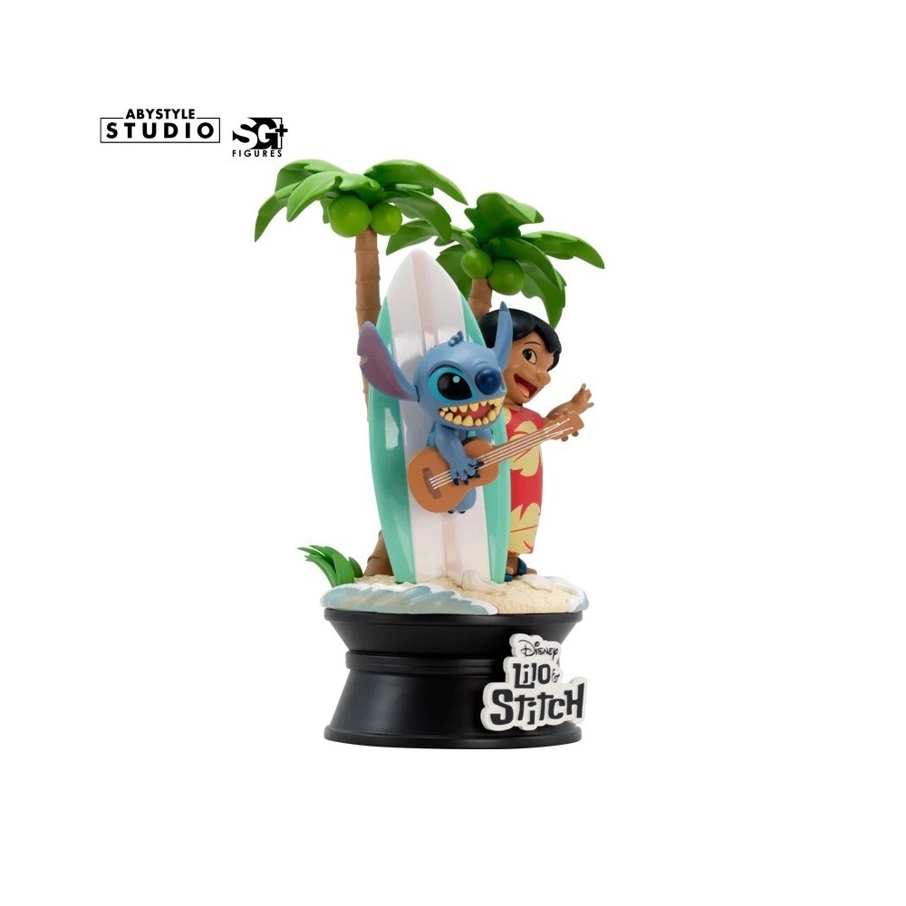 ABYSTYLE LILO AND STITCH SURFBOARD SG+ FIGURE STATUE