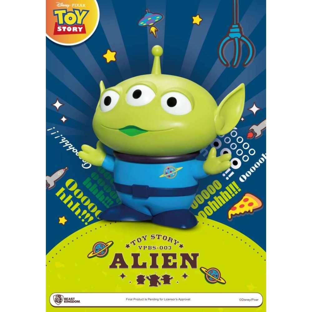 TOY STORY ALIEN PIGGY BANK REX STATUA FIGURE SALVADANAIO BEAST KINGDOM