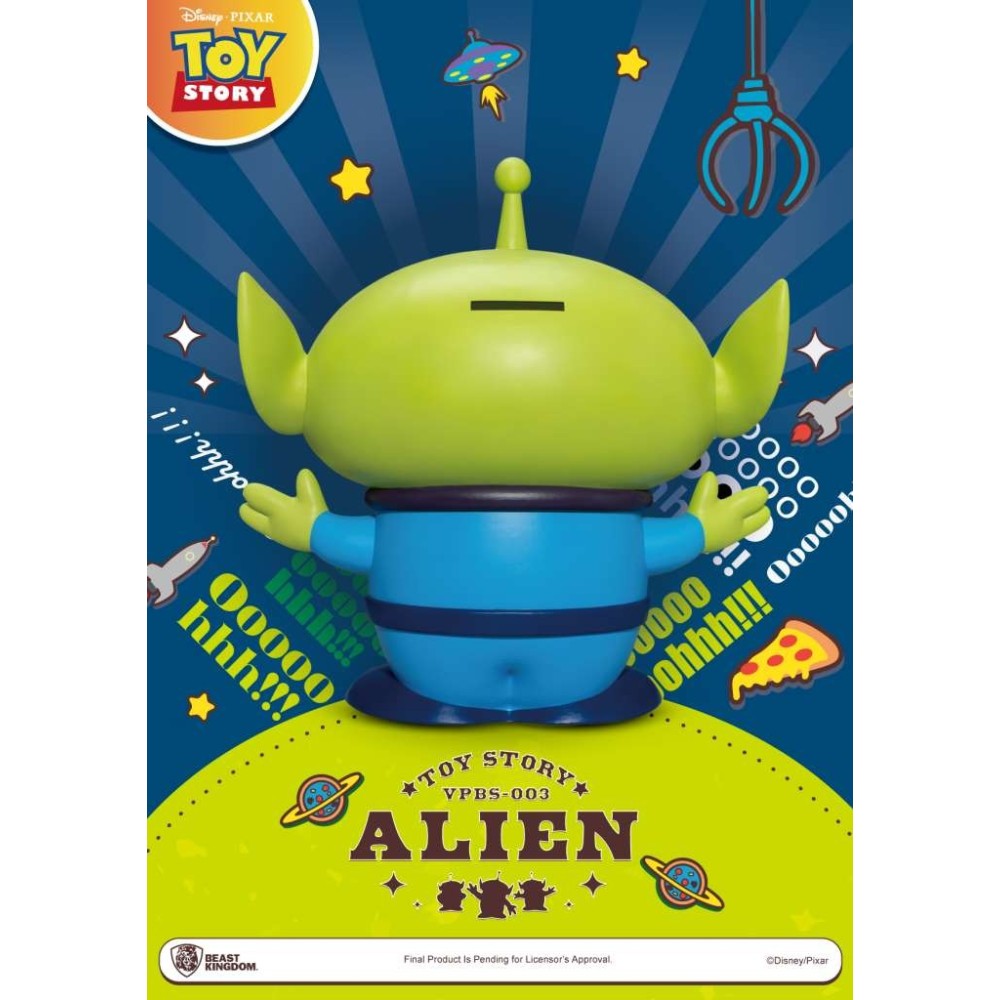 TOY STORY ALIEN PIGGY BANK REX STATUA FIGURE SALVADANAIO BEAST KINGDOM