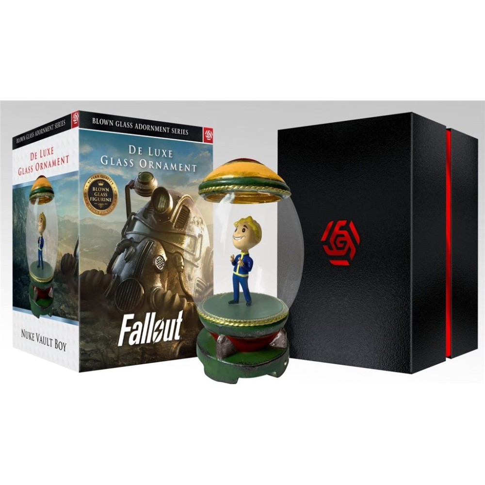 CENEGA FALLOUT NUKE VAULT BOY DELUXE GLASS ORNAMENT FIGURE