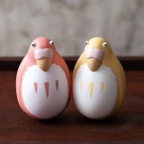 STUDIO GHIBLI THE BOY AND THE HERON - RED AND YELLOW PARAKEET 2-PACK ROLYPOLY MINI FIGURES