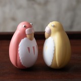STUDIO GHIBLI THE BOY AND THE HERON - RED AND YELLOW PARAKEET 2-PACK ROLYPOLY MINI FIGURES