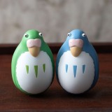 THE BOY AND THE HERON - BLUE AND GREEN PARAKEET 2-PACK ROLYPOLY MINI FIGURES STUDIO GHIBLI