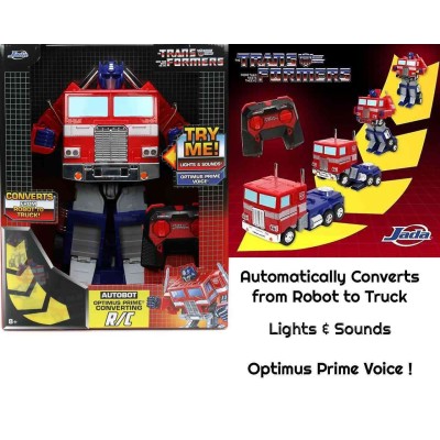 TRANSFORMERS G1 OPTIMUS PRIME TRANSFORMING VEHICLE RC ACTION FIGURE SIMBA TOYS