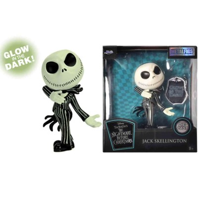 JADA TOYS NIGHTMARE BEFORE CHRISTMAS JACK SKELLINGTON GLOWING METAL FIGURE