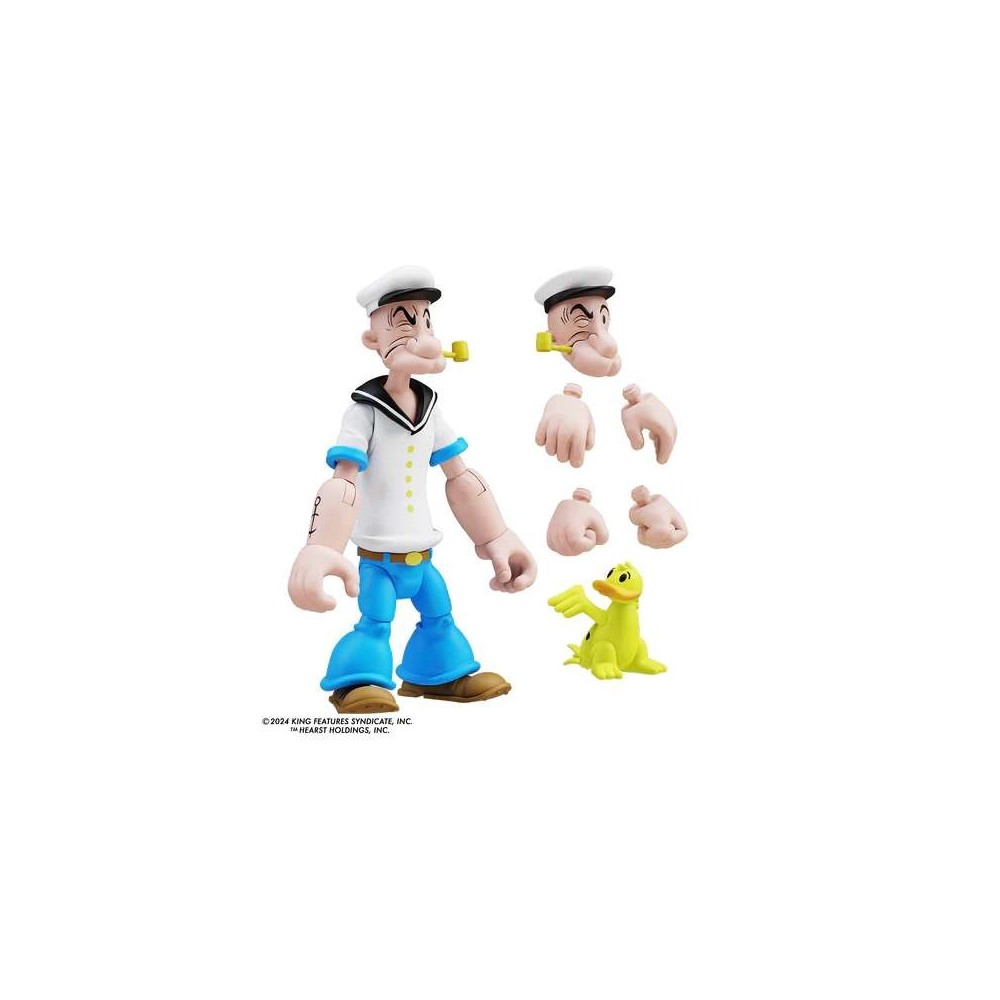 POPEYE CLASSICS WAVE 3 POPEYE WHITE SHIRT ACTION FIGURE BOSS FIGHT STUDIO