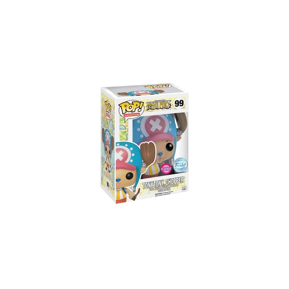 FUNKO FUNKO POP! ONE PIECE TONYTONY CHOPPER FLOCKED BOBBLE HEAD KNOCKER FIGURE