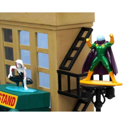 JADA TOYS MARVEL SPIDER-MAN NANO SCENE DAILY BUGLE SET DIORAMA 10X MINI METAL FIGURES