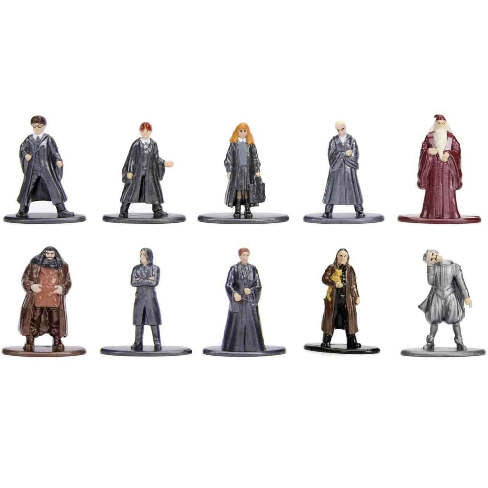 JADA TOYS HARRY POTTER NANO SCENE HOGWARTS SET DIORAMA 10X MINI METAL FIGURES