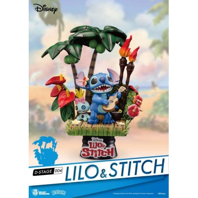 D-STAGE LILO AND STITCH DS-004 HAWAII STATUA FIGURE DIORAMA BEAST KINGDOM