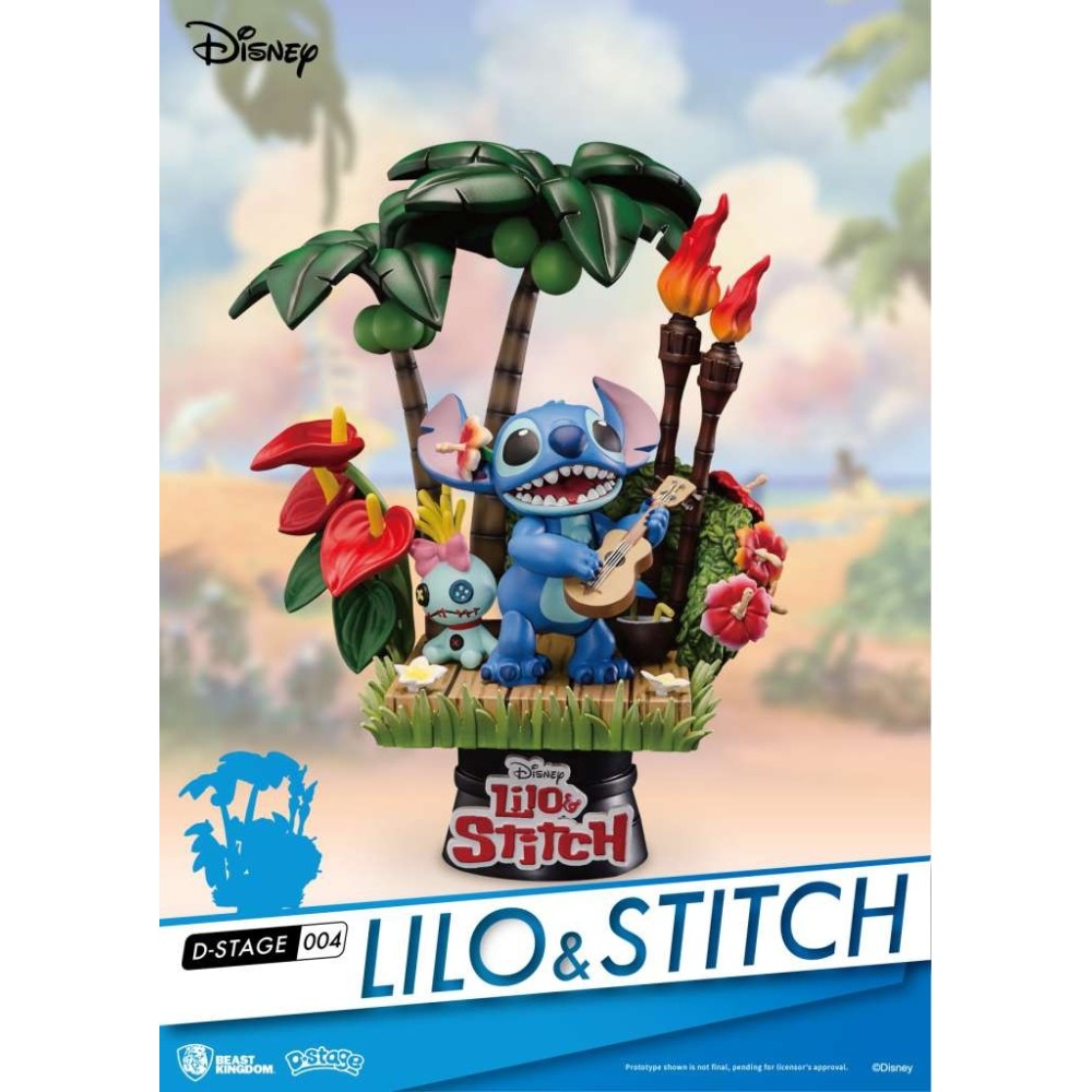 BEAST KINGDOM D-STAGE LILO AND STITCH DS-004 HAWAII STATUA FIGURE DIORAMA