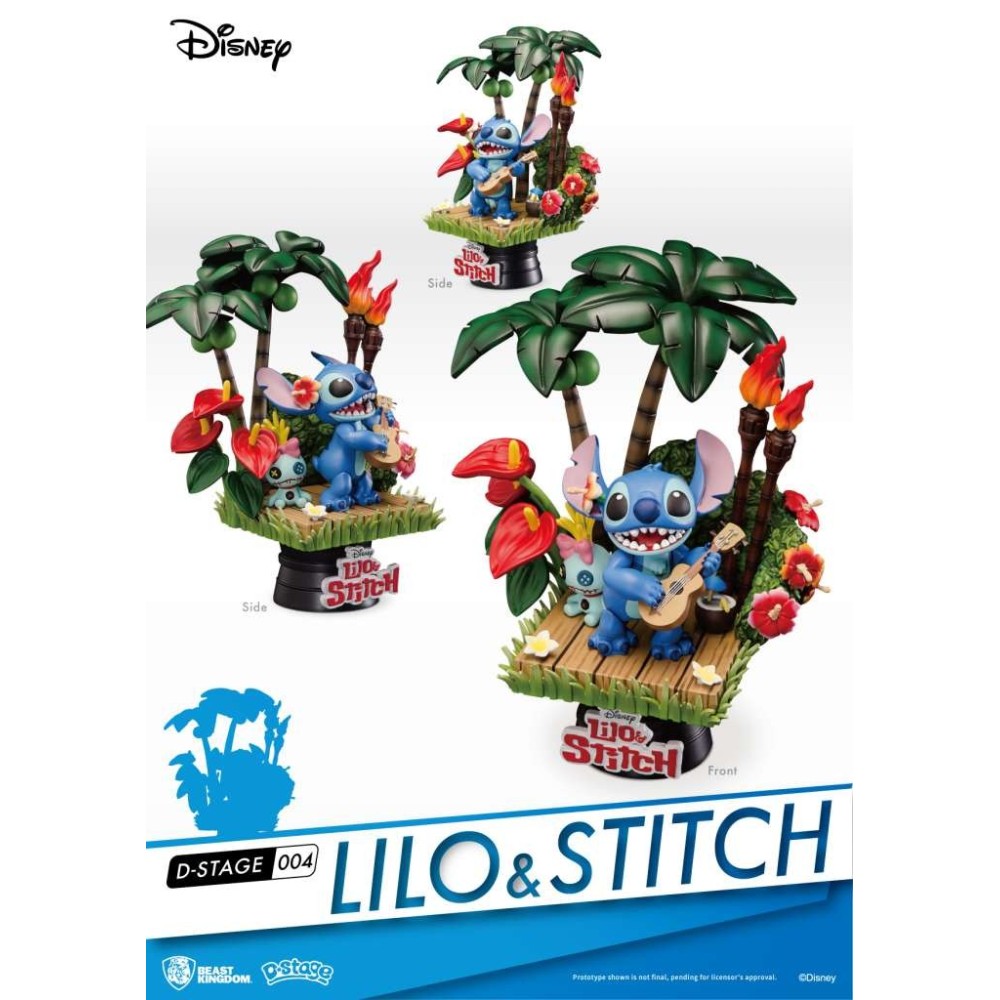 BEAST KINGDOM D-STAGE LILO AND STITCH DS-004 HAWAII STATUA FIGURE DIORAMA
