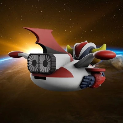 UFO ROBOT GOLDRAKE GRENDIZER SPAZER CHIBI MONEY BANK SALVADANAIO FIGURE PLASTOY