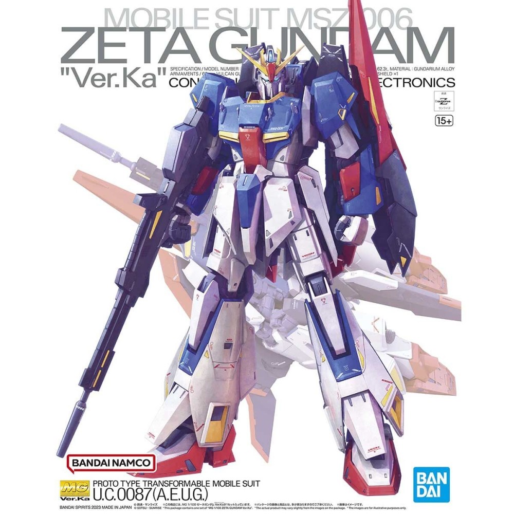 MASTER GRADE MG ZETA GUNDAM VER. KA 1/100 MODEL KIT ACTION FIGURE BANDAI