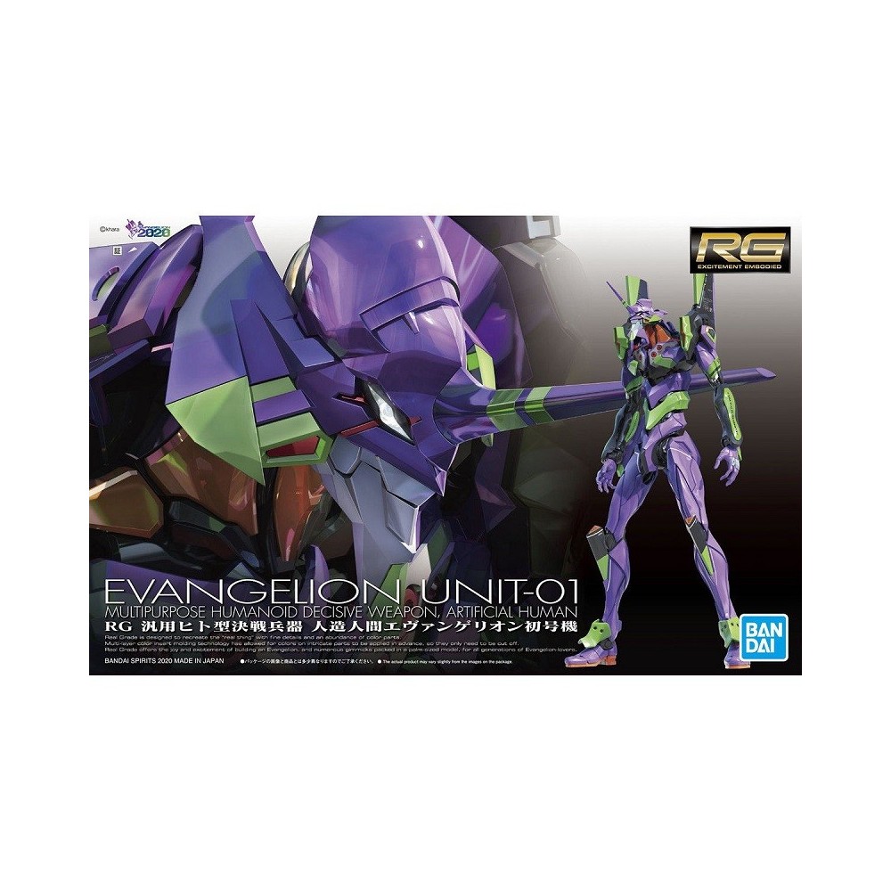 RG REAL GRADE - EVANGELION EVA 01 1/144 MODEL KIT ACTION FIGURE BANDAI