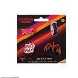 STRANGER THINGS SEASON 2 SET OF 4 PINS SPILLE IN METALLO CINEREPLICAS