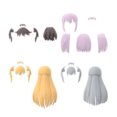 30MS OPTION HAIR STYLE PARTS SET 4 PER MODEL KIT BANDAI