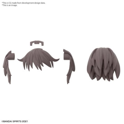 30MS OPTION HAIR STYLE PARTS SET 4 PER MODEL KIT BANDAI