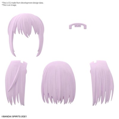 30MS OPTION HAIR STYLE PARTS SET 4 PER MODEL KIT BANDAI