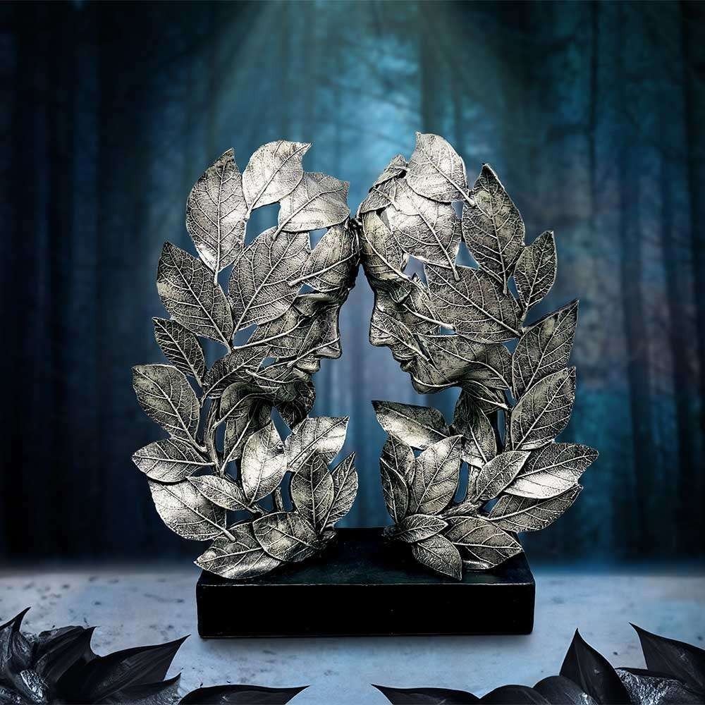 NATURAL EMOTION LOVE SILVER STATUA FIGURE NEMESIS NOW