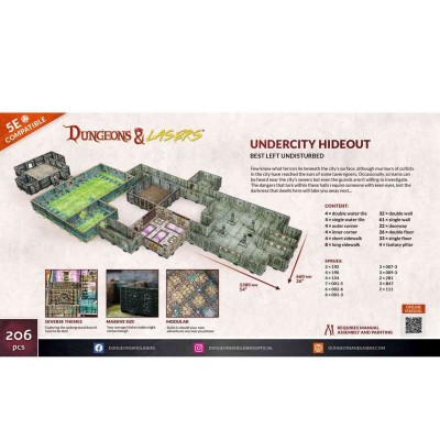 ARCHON STUDIO DUNGEONS AND LASERS UNDERCITY HIDEOUT AMBIENTAZIONE MINIATURES GAME