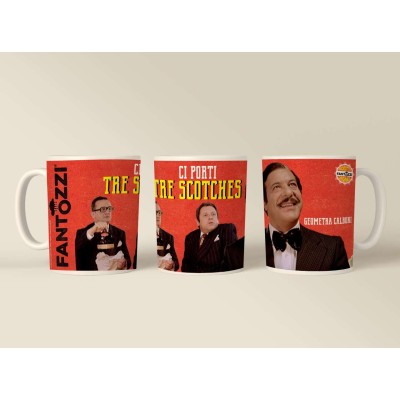 INFINITE STATUE FANTOZZI CI PORTI TRE SCOTCHES CERAMIC MUG