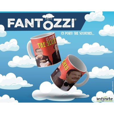INFINITE STATUE FANTOZZI CI PORTI TRE SCOTCHES CERAMIC MUG