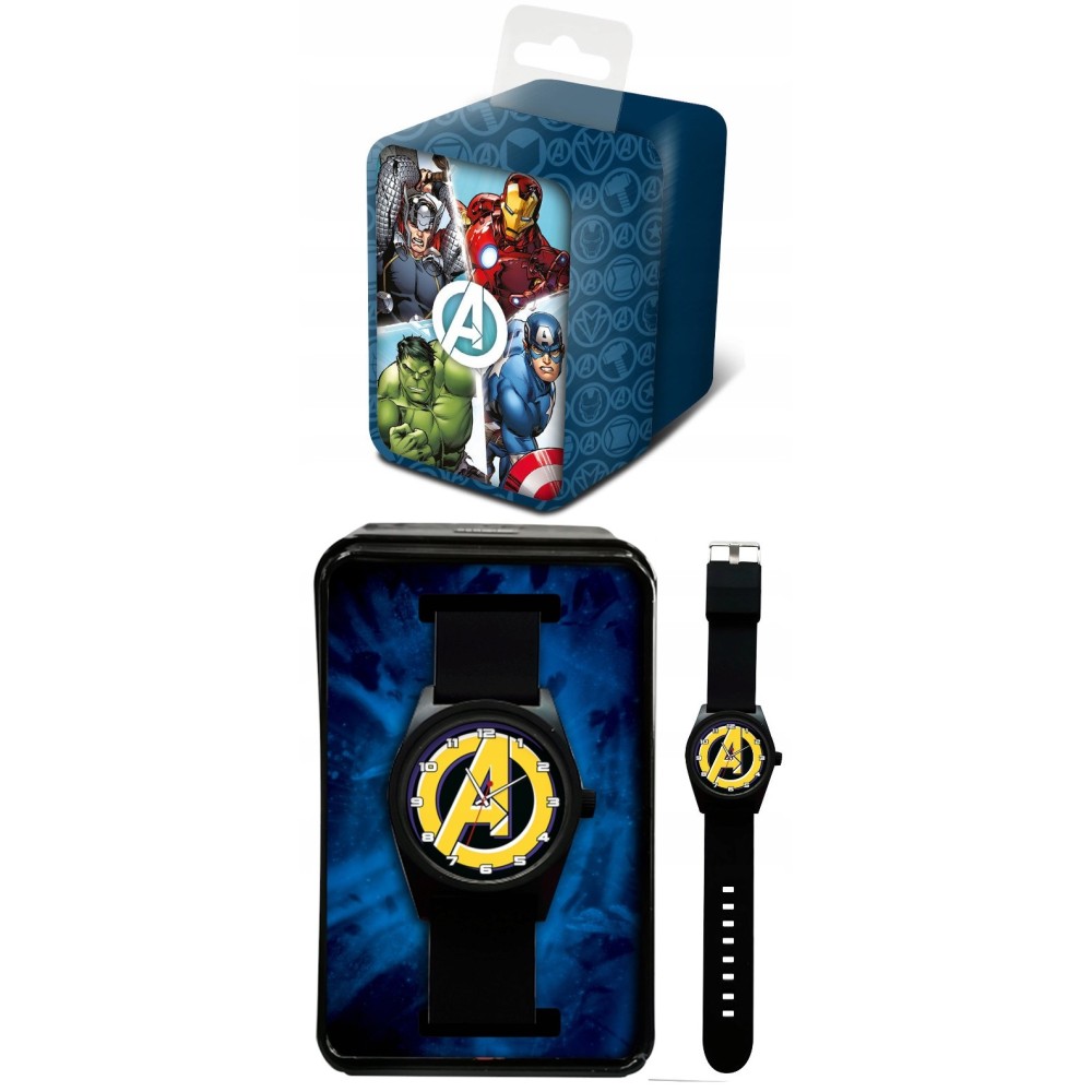 ACCUTIME WATCH MARVEL AVENGERS LOGO ANALOG WRIST WATCH