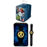 MARVEL AVENGERS LOGO OROLOGIO DA POLSO ANALOGICO ACCUTIME WATCH