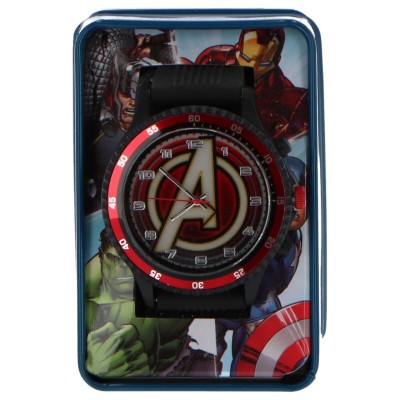MARVEL AVENGERS LOGO OROLOGIO DA POLSO RETROILLUMINATO ACCUTIME WATCH