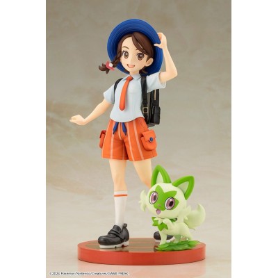 KOTOBUKIYA POKEMON JULIANA & SPRIGATITO ARTFXJ STATUE 1/8 FIGURE