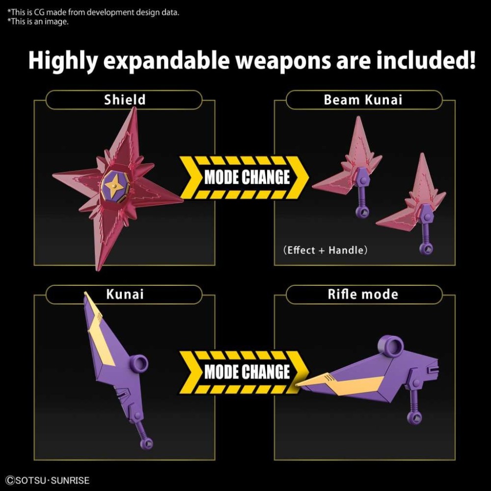 SD GUNDAM CROSS SILHOUETTE F-KUNOICHI KAI MODEL KIT ACTION FIGURE BANDAI