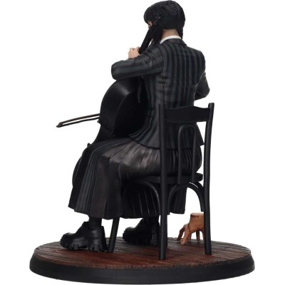SD TOYS WEDNESDAY ADDAMS WITH CELLO AND THING STATUE FIGURE