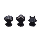 THREE WISE WITCHY BLACK SPELL CATS STATUA FIGURE NEMESIS NOW