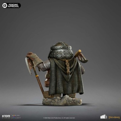 IL SIGNORE DEGLI ANELLI GIMLI MINICO FIGURE STATUA IRON STUDIOS