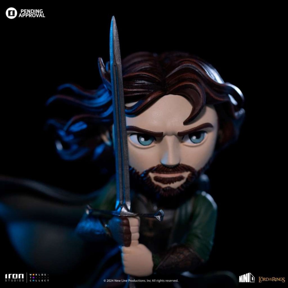 IL SIGNORE DEGLI ANELLI ARAGORN MINICO FIGURE STATUA IRON STUDIOS