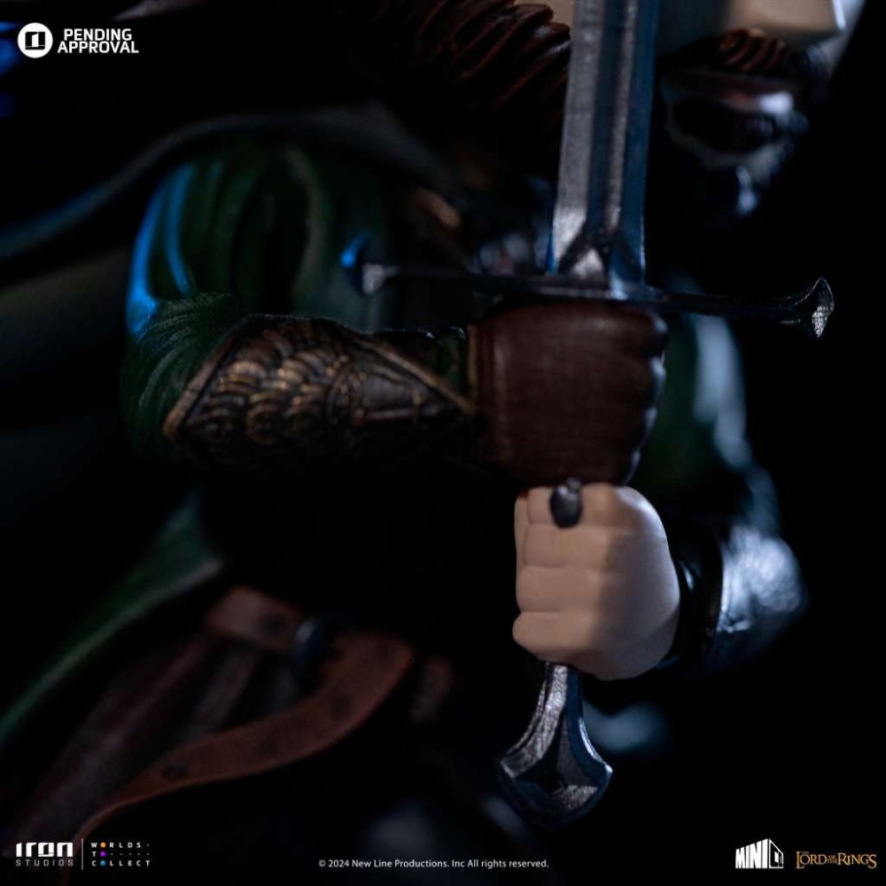 IL SIGNORE DEGLI ANELLI ARAGORN MINICO FIGURE STATUA IRON STUDIOS
