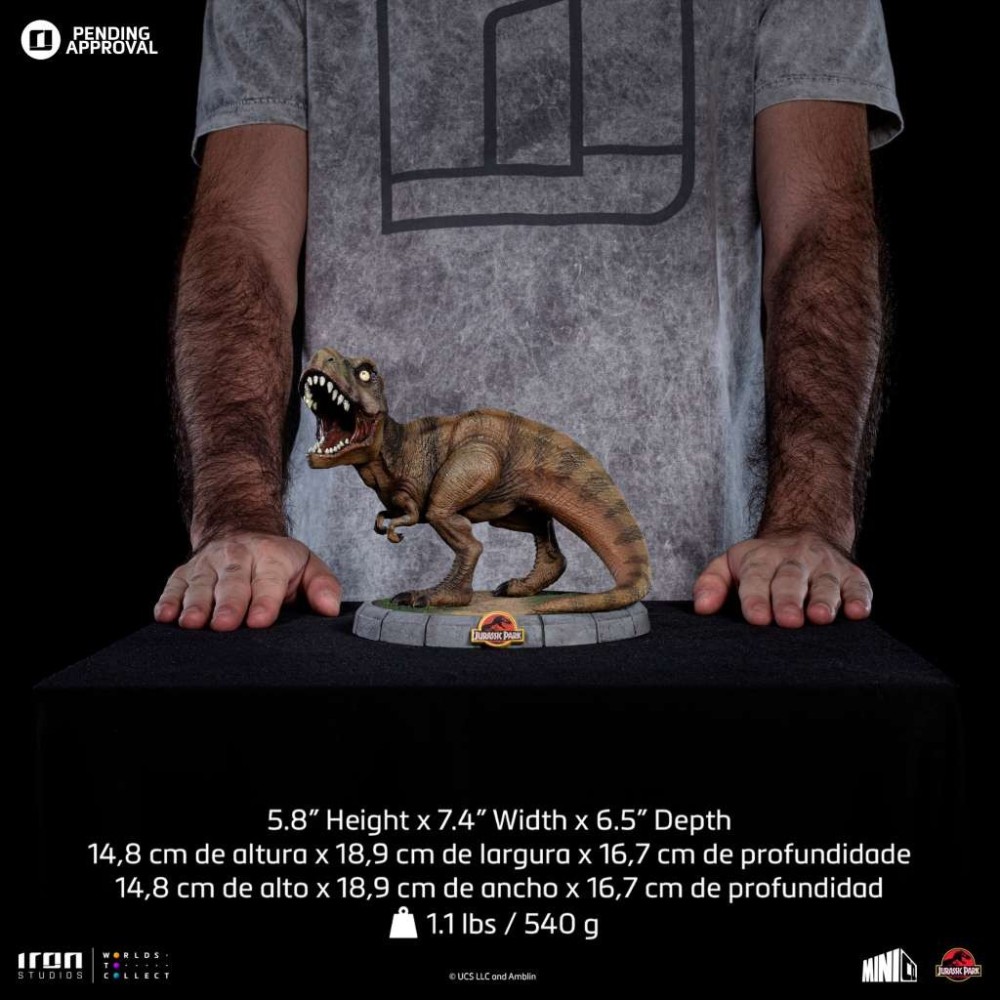 JURASSIC PARK T-REX REGULAR MINICO FIGURE STATUA IRON STUDIOS