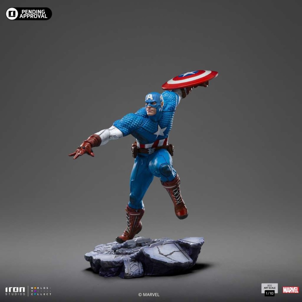 MARVEL COMICS INFINITY GAUNTLET CAPTAIN AMERICA ART SCALE 1/10 STATUA FIGURE IRON STUDIOS