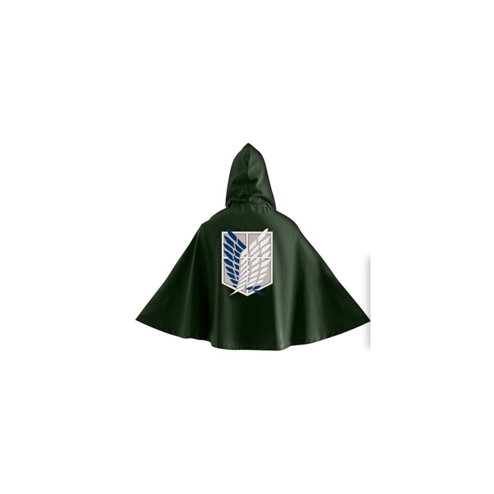 ATTACCO DEI GIGANTI ATTACK ON TITAN OFFICIAL GREEN CAPE MANTELLO REPLICA CARDBOX EDITION UNEKORN