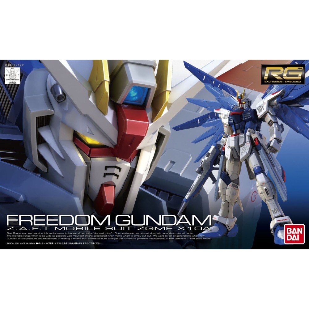 BANDAI REAL GRADE RG GUNDAM FREEDOM 1/144 MODEL KIT ACTION FIGURE