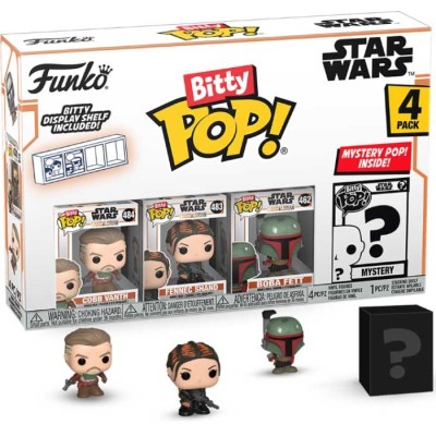 FUNKO BITTY POP! STAR WARS THE MANDALORIAN 4 PACK THE MARSHAL VINYL MINI FIGURE FUNKO