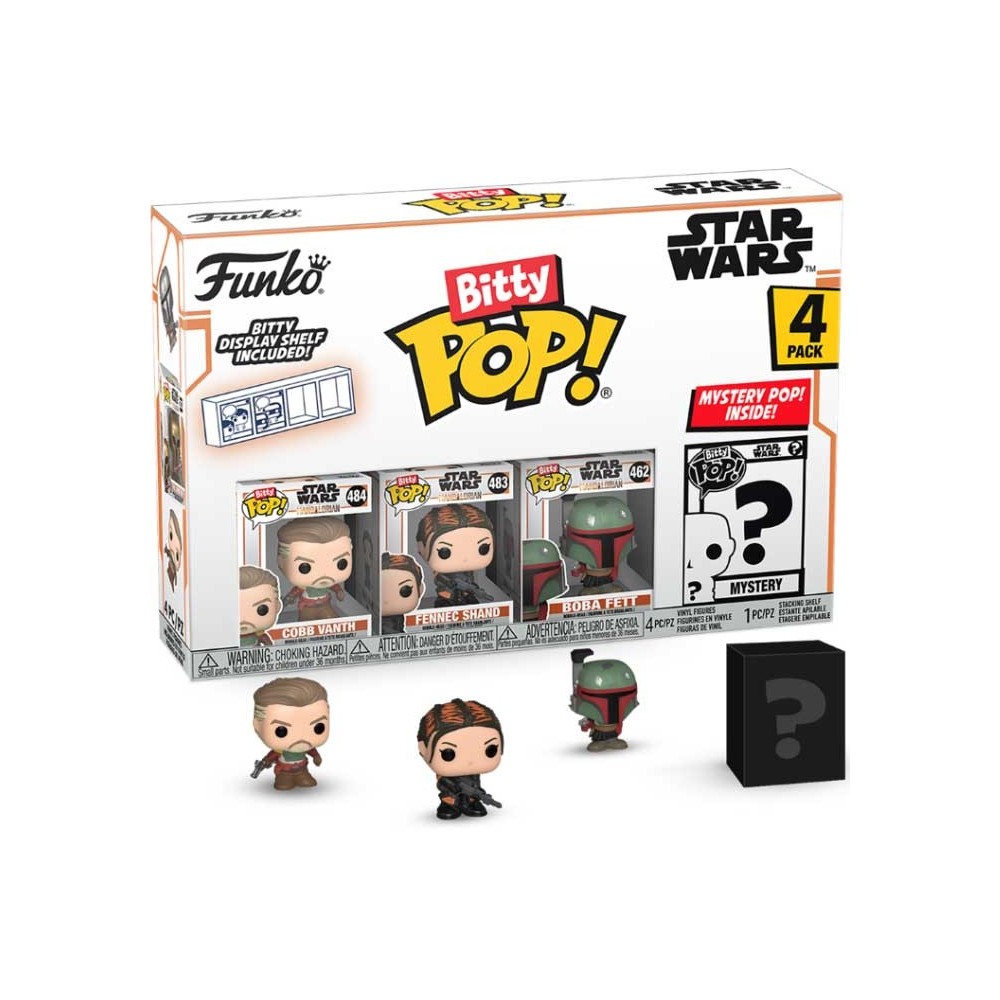 FUNKO BITTY POP! STAR WARS THE MANDALORIAN 4 PACK THE MARSHAL VINYL MINI FIGURE FUNKO